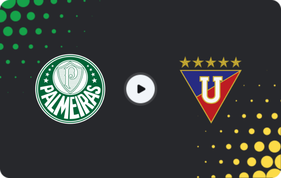 Где смотреть Палмейрас - ЛДУ Кито, Либертадорес CONMEBOL, 31.10.2025