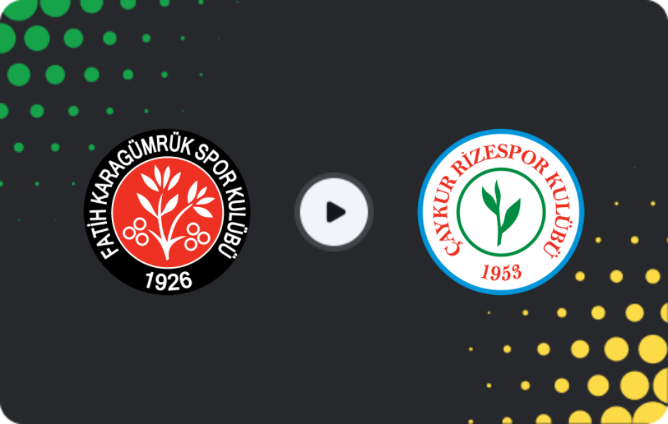 Где смотреть Фатих Карагюмрюк - Ризеспор, Суперлига, 05.04.2026