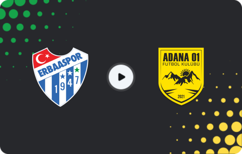 Где смотреть Эрбааспор - Адана 01 ФК, Вторая Лига, 08.04.2026
