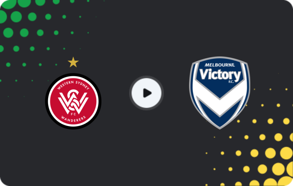 Где смотреть Вестерн Сидней Уондерерс - Мельбурн Виктори, А-Лига, 25.04.2026
