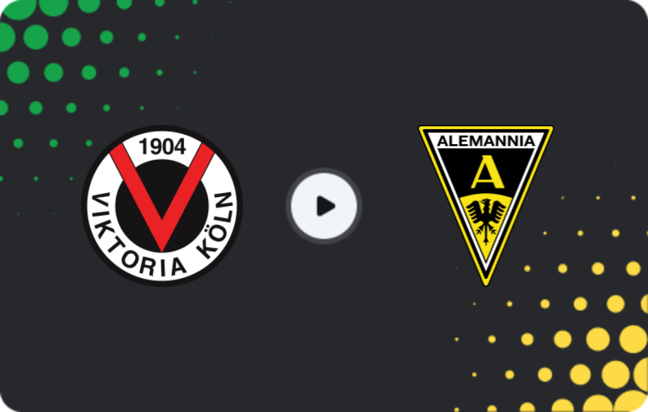 Где смотреть Виктория Кёльн - Алемания Ахен, 3-я Лига, 09.05.2026