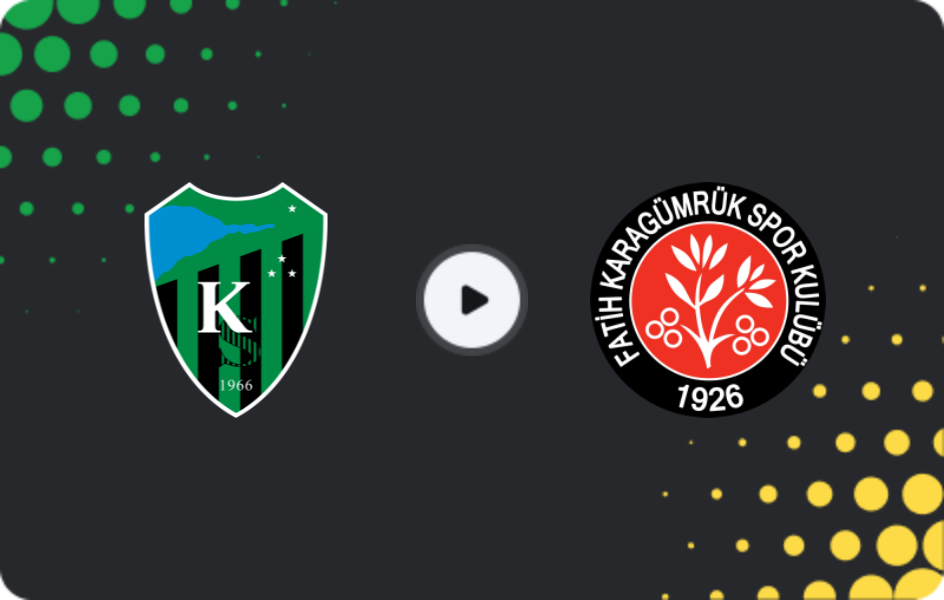 Где смотреть Коджаэлиспор - Фатих Карагюмрюк, Суперлига, 10.05.2026