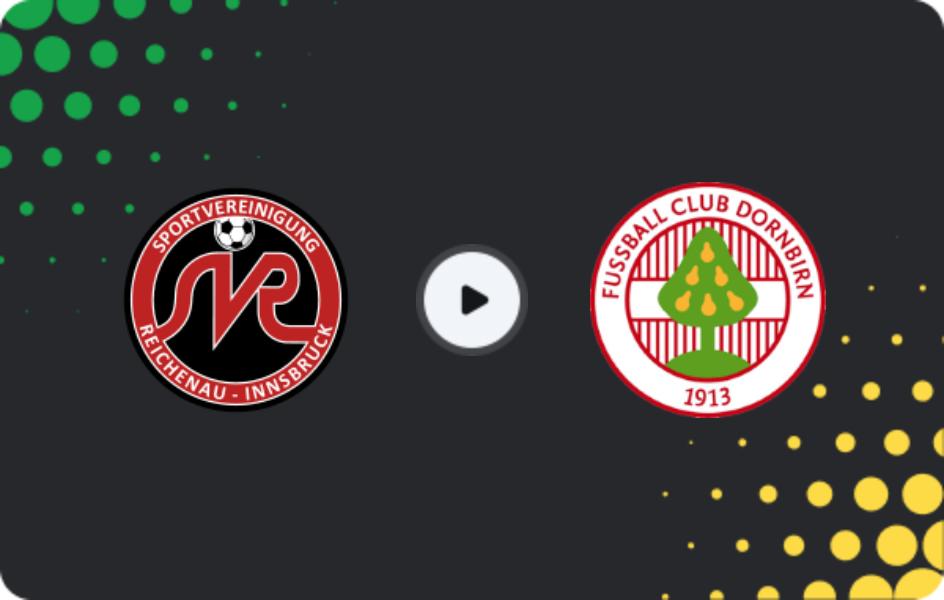 Где смотреть СВГ Райхенау - Дорнбирн, Региональная лига - Запад, 31.10.2025