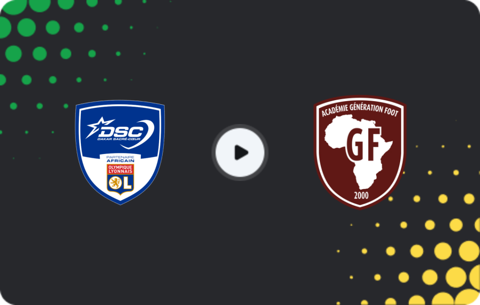 Где смотреть Дакар Сакре-Кер - Женерасьон Фут, Лига 1, 13.12.2025