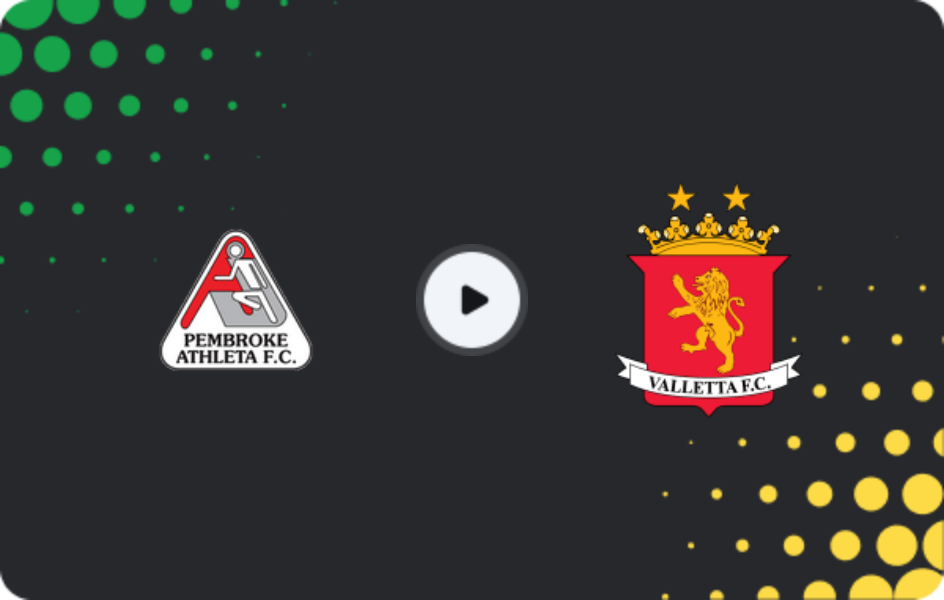 Где смотреть Пембрук Атлета - Валлетта, Кубок, 03.01.2026