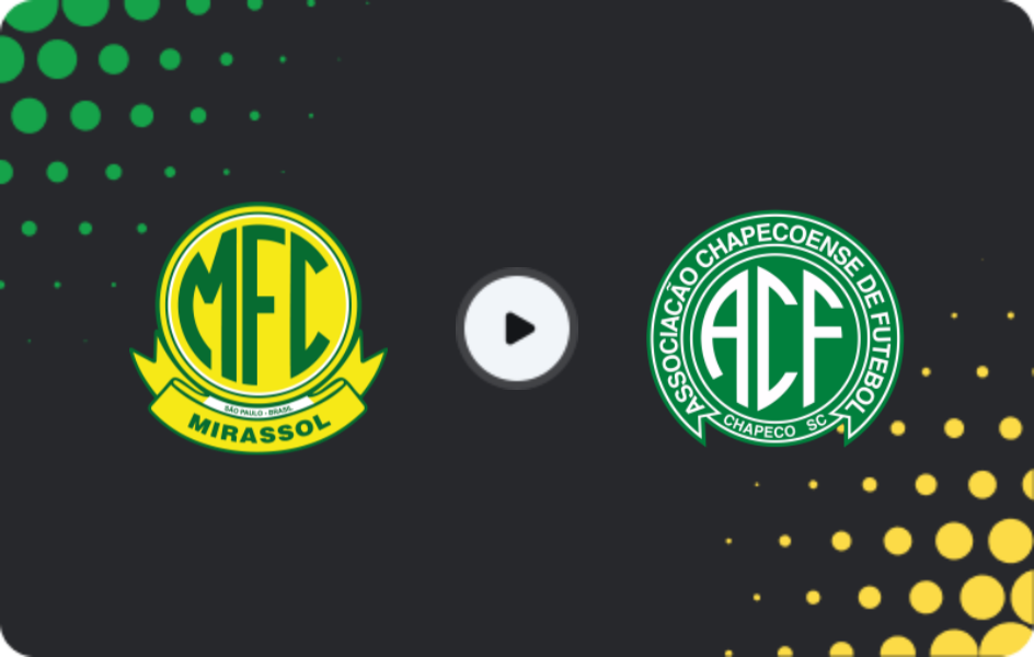 Где смотреть Мирассол - Шапекоэнсе, Серия А, 10.05.2026