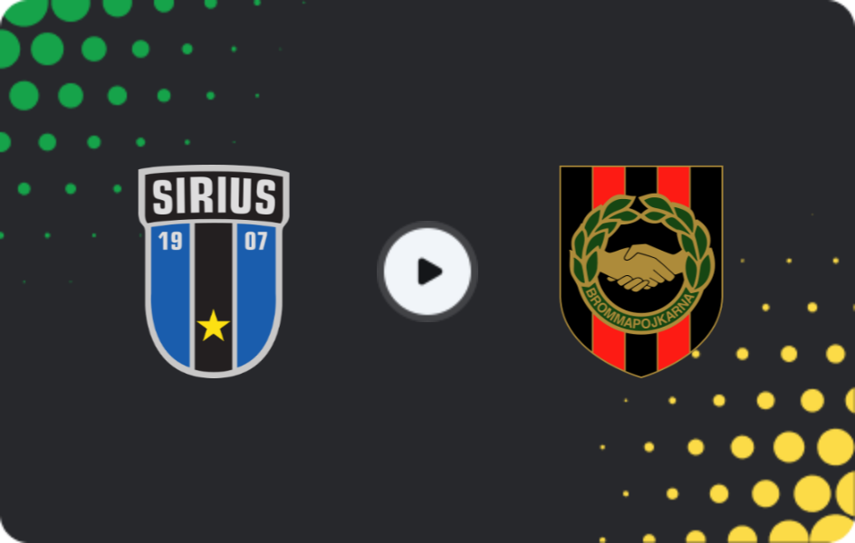 Где смотреть Сириус - Броммапойкарна, Аллсвенскан, 09.08.2026