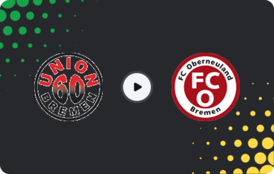 Где смотреть Унион Бремен   - Обернойланд, Оберлига - Бремен, 07.03.2026