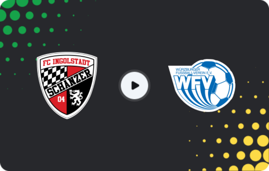 Где смотреть Ингольштадт II - Вюрцбургер ФВ, Оберлига - Бавария Север, 02.04.2026