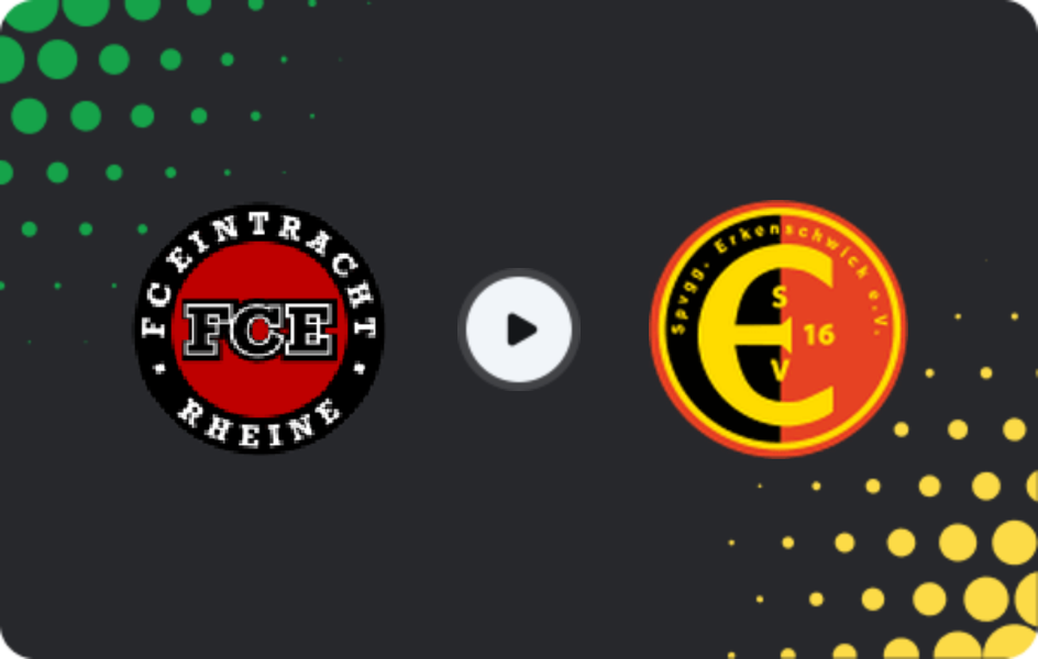 Где смотреть Айнтрахт Райне - Эркеншвик  , Оберлига - Вестфалия, 02.04.2026