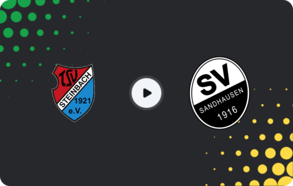 Где смотреть ТСВ Штайнбах - Зандхаузен, Регионаллига - Юго-Запад, 11.04.2026