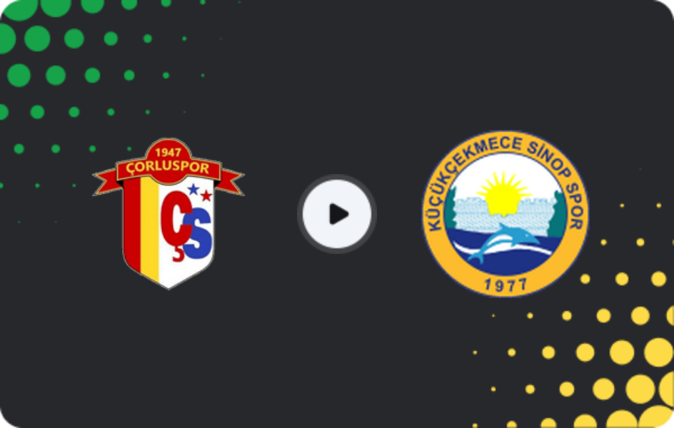 Где смотреть Чорлуспор 1947 - Кючюкчекмедже Синопспор, 3-я Лига - Группа 1, 18.04.2026