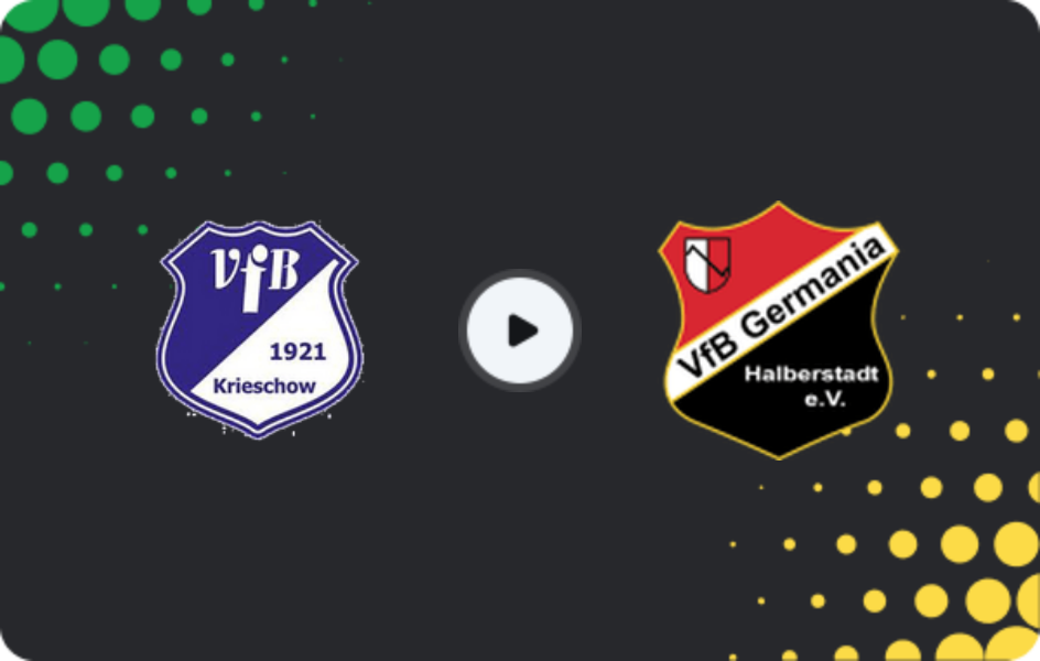 Где смотреть Кришов - Германия Хальберштадт, Оберлига NOFV-Юг, 18.04.2026
