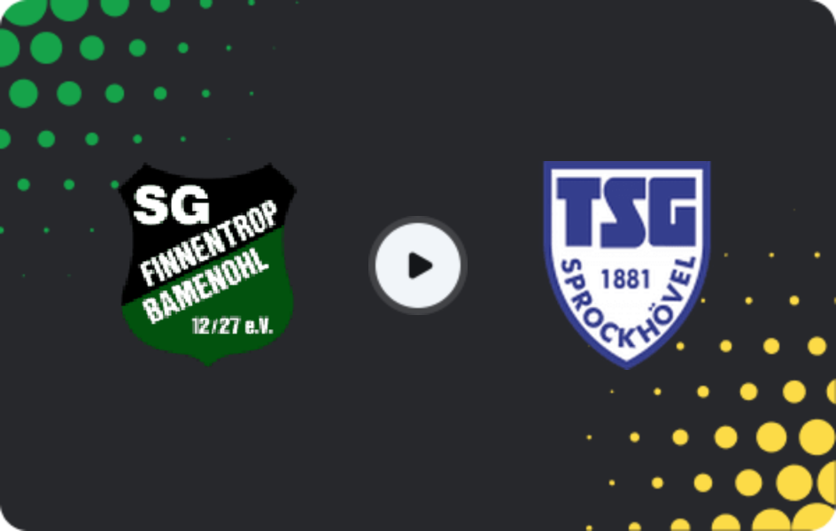 Где смотреть Финнентроп / Баменоль - Шпроххёфель, Оберлига - Вестфалия, 19.04.2026