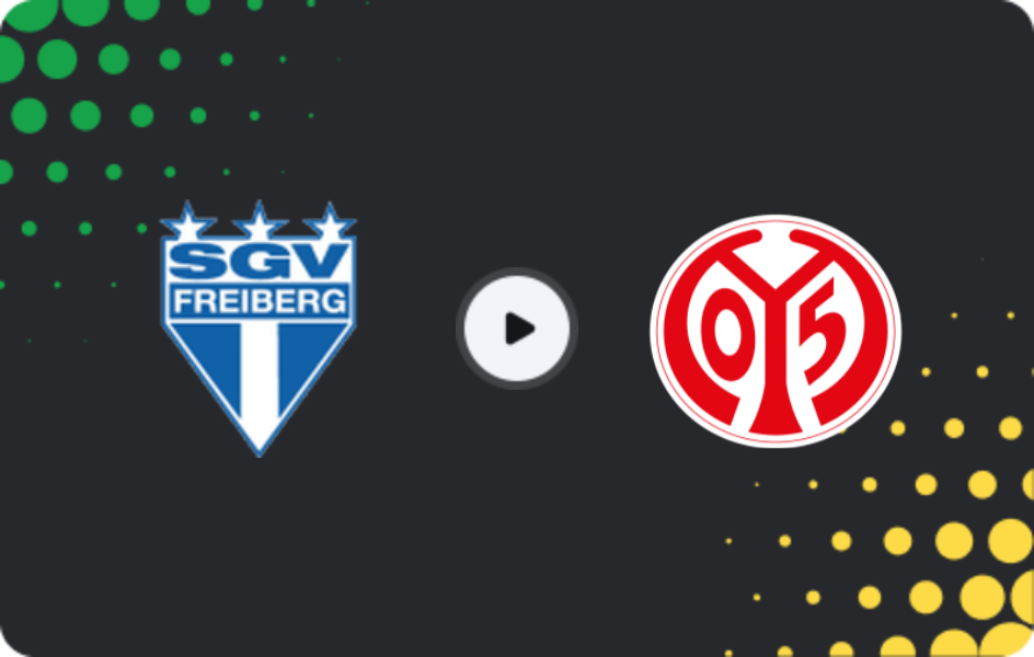 Где смотреть СГВ Фрайберг - Майнц 05 II, Регионаллига - Юго-Запад, 25.04.2026