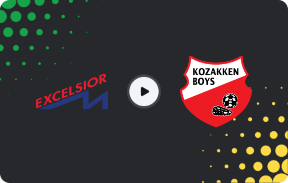 Где смотреть Эксельсиор Маасслёйс - Козаккен Бойс, Твееде Дивизи, 25.04.2026