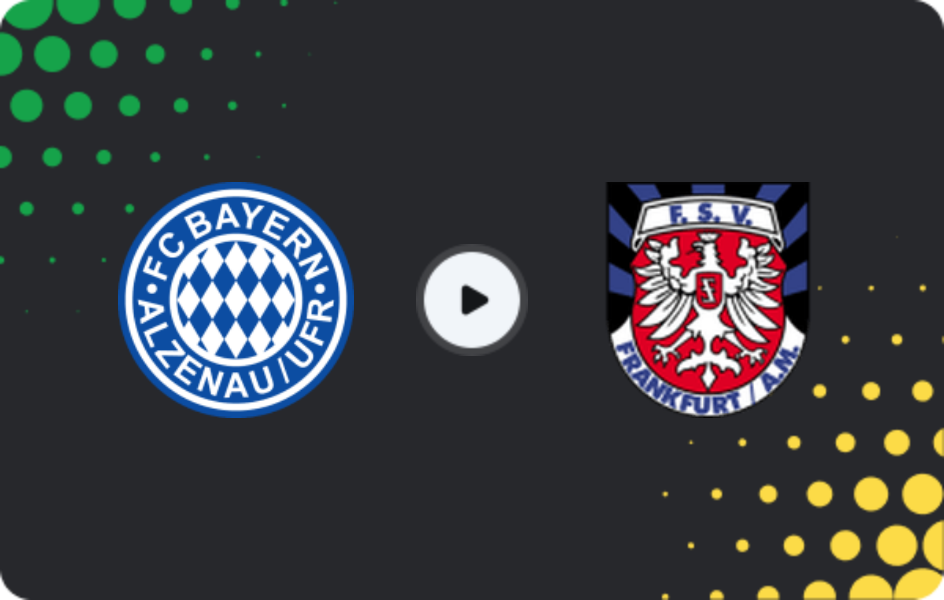 Где смотреть Бавария Альценау - Франкфурт, Регионаллига - Юго-Запад, 02.05.2026