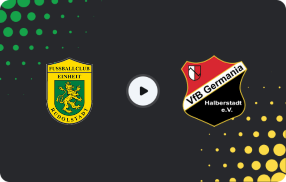 Где смотреть Айнхайт Рудольштадт - Германия Хальберштадт, Оберлига NOFV-Юг, 03.05.2026