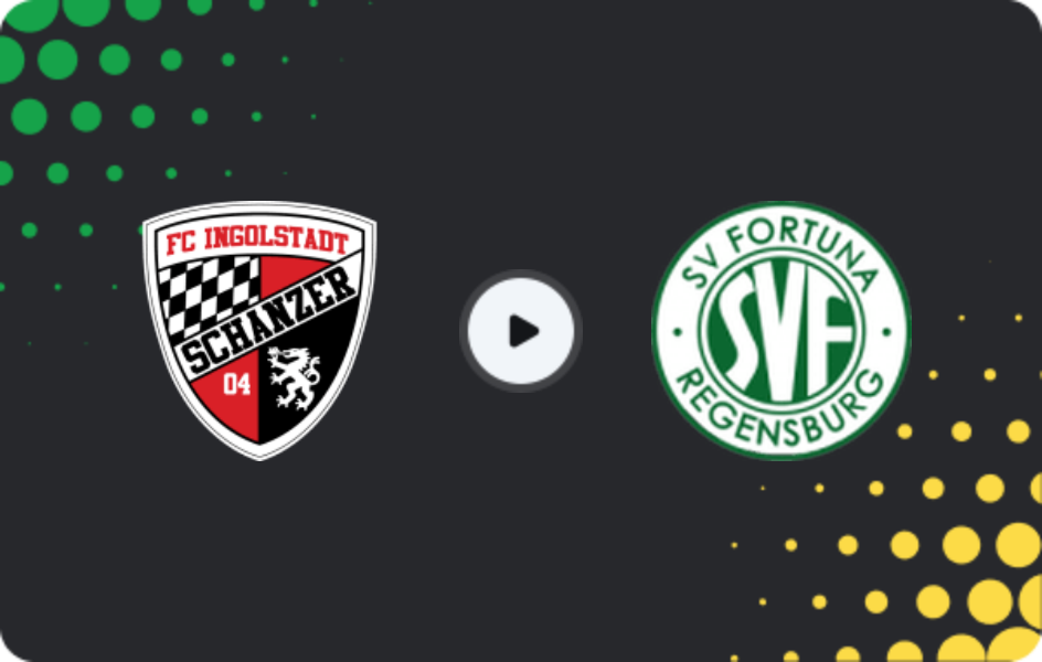 Где смотреть Ингольштадт II - Фортуна Регенсбург, Оберлига - Бавария Север, 09.05.2026