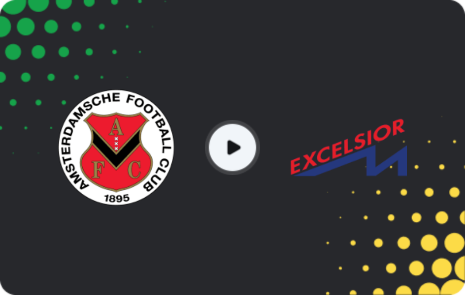 Где смотреть АФК Амстердам - Эксельсиор Маасслёйс, Твееде Дивизи, 09.05.2026