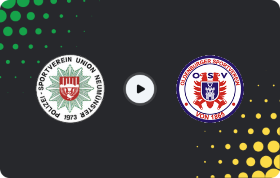 Где смотреть Унион Ноймюнстер   - Олденбургер СВ  , Оберлига - Шлезвиг-Хольштейн, 16.05.2026
