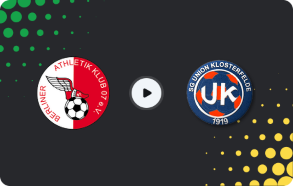 Где смотреть БАК 07   - Унион Клостерфельде, Оберлига NOFV-Норд, 17.05.2026