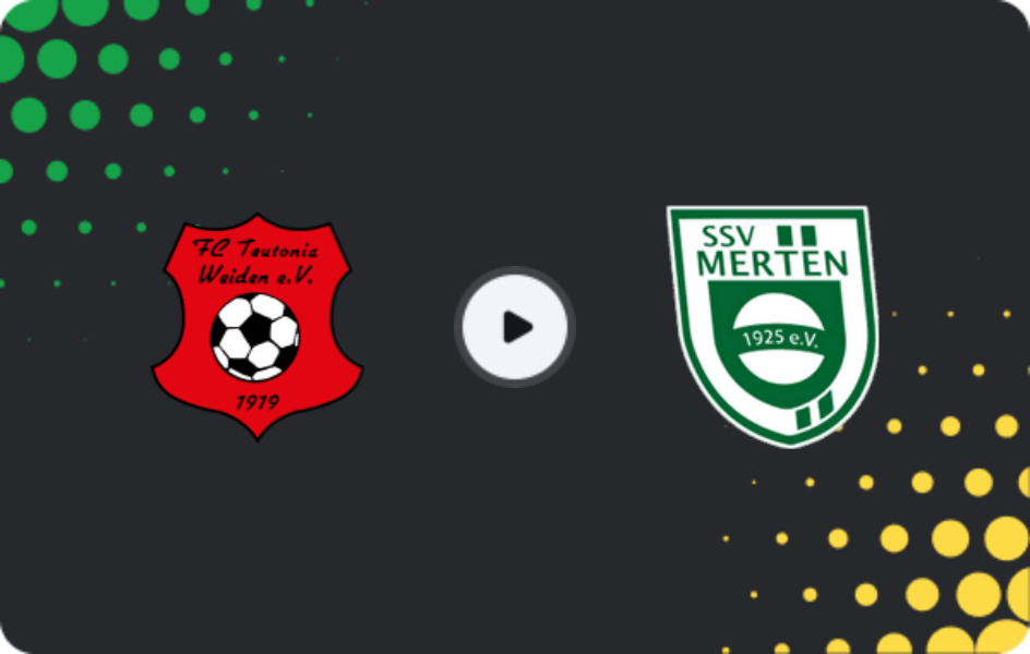 Где смотреть Теутония Вайден - ССВ Мертен, Оберлига - Миттельрейн, 31.05.2026