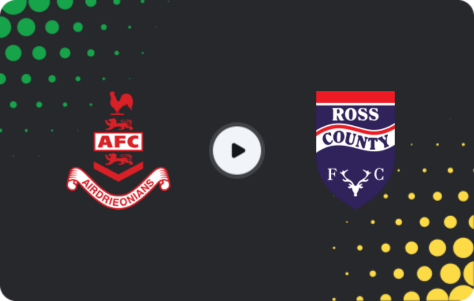 Где смотреть Эйрдри Юнайтед - Росс Каунти, Чемпионшип, 24.01.2026