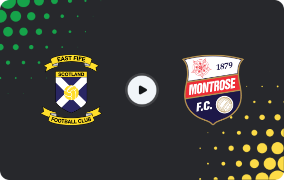 Где смотреть Ист Файф - Монтроз, Лига Один, 31.01.2026