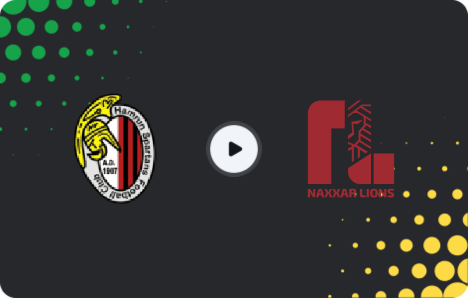 Где смотреть Хамрун Спартанс - Нашшар Лайонс, Премьер-лига, 07.02.2026