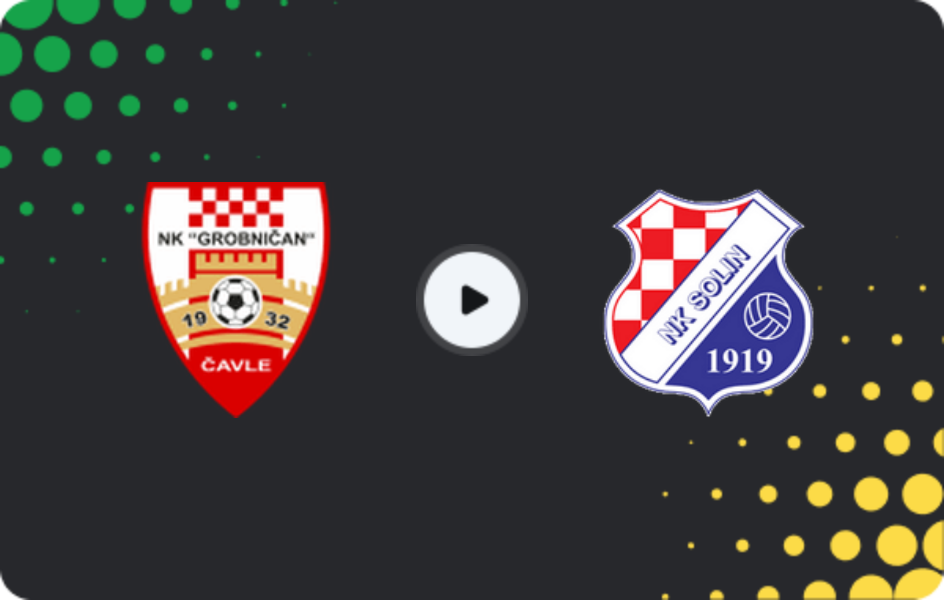 Где смотреть Гробничан Чавле - Солин, Вторая лига, 28.02.2026