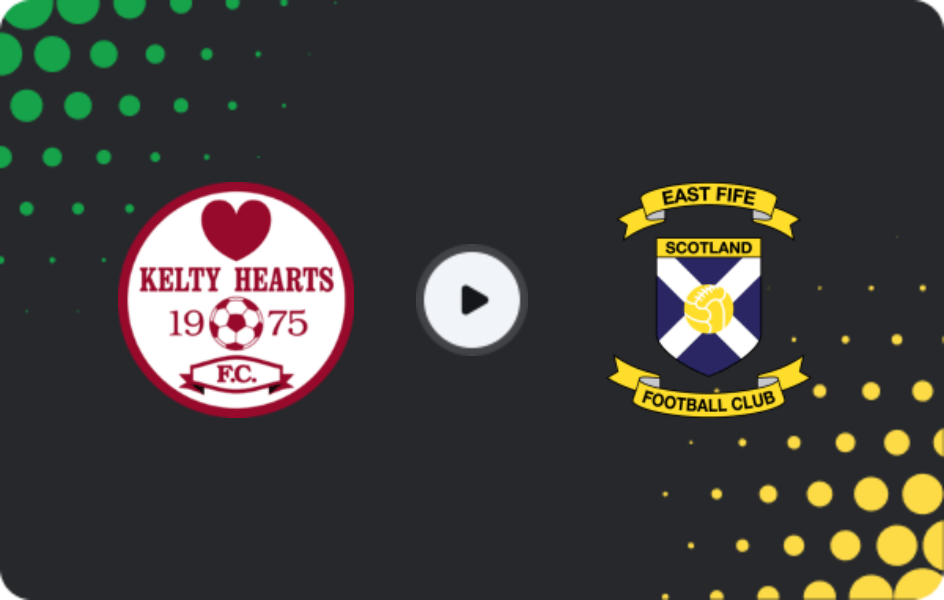 Где смотреть Келти Хартс - Ист Файф, Лига Один, 14.03.2026