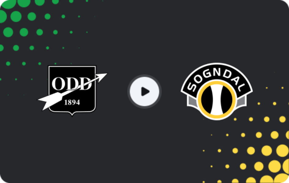 Где смотреть Одд Балльклубб - Согндаль, 1-й дивизион, 06.04.2026