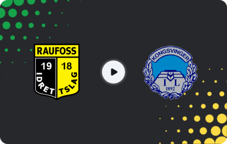 Где смотреть Рауфосс - Конгсвингер, 1-й дивизион, 13.04.2026
