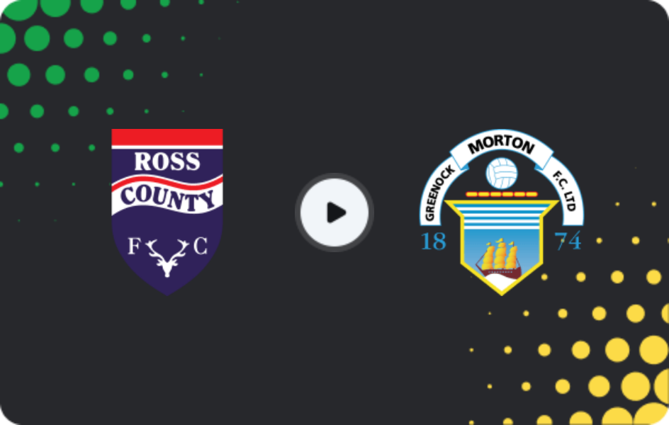 Где смотреть Росс Каунти - Мортон, Чемпионшип, 25.04.2026