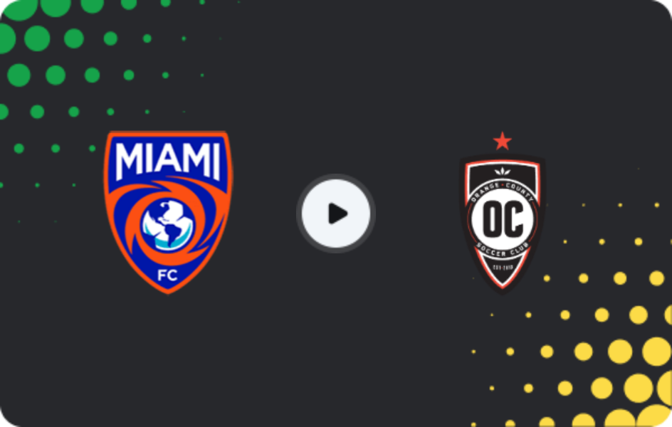 Где смотреть Майами FC   - Орандж Каунти, USL Чемпионшип, 24.06.2026