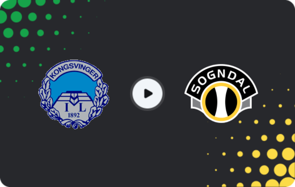 Где смотреть Конгсвингер - Согндаль, 1-й дивизион, 03.07.2026