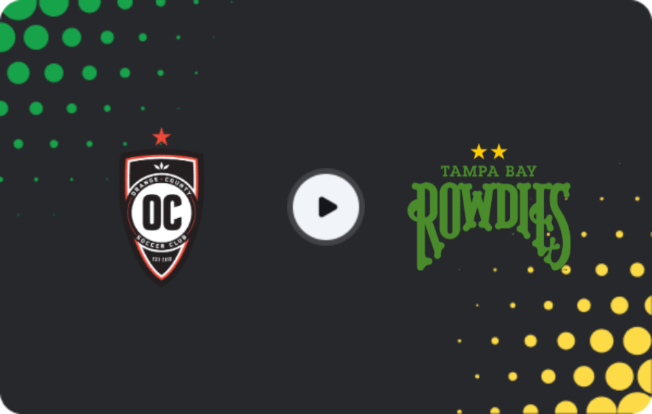 Где смотреть Орандж Каунти - Тампа Бэй Роудис, USL Чемпионшип, 08.08.2026