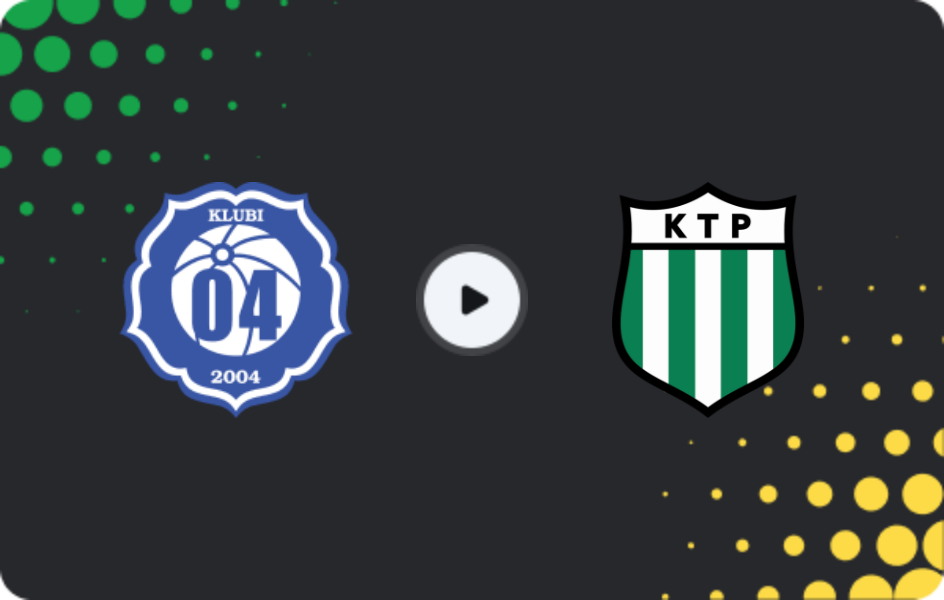 Где смотреть Клуби-04 - КТП, Юккёслиига, 09.08.2026