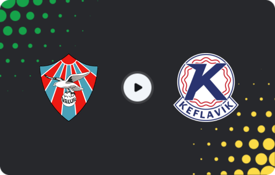 Где смотреть Валюр Рейкьявик - Кефлавик, Урвалсдейлд, 21.06.2026