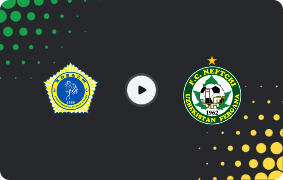 Где смотреть Хорезм - Нефтчи Фергана, Суперлига, 22.04.2026