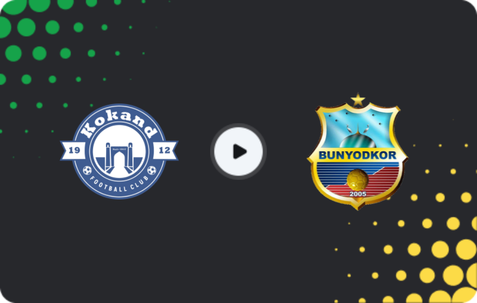Где смотреть Коканд 1912 - Бунёдкор, Суперлига, 02.05.2026