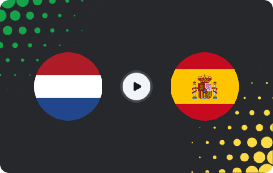 Where to watch Netherlands — Spain, UEFA Nations League, 20.03.2025