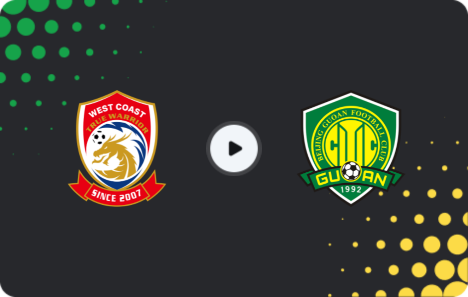 Where to watch Qingdao West Coast — Beijing Guoan, FA Cup, 22.07.2025