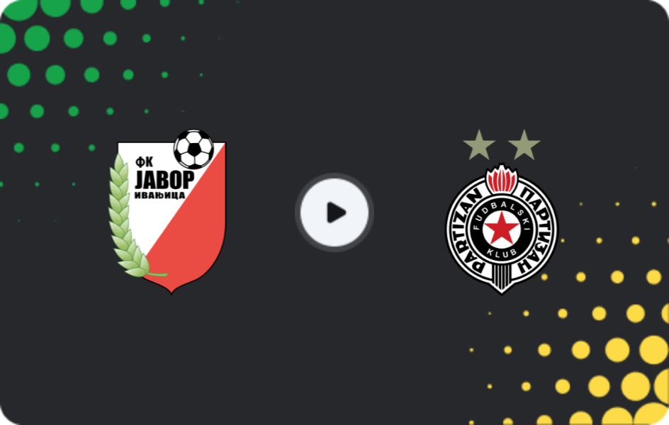 Where to watch Javor — Partizan, Super Liga, 05.11.2025