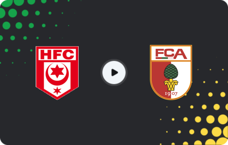Where to watch Hallescher FC — Augsburg, DFB Pokal, 17.08.2025