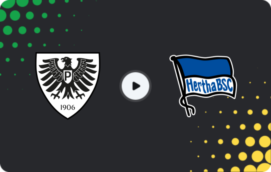 Where to watch Preußen Münster — Hertha, DFB Pokal, 18.08.2025