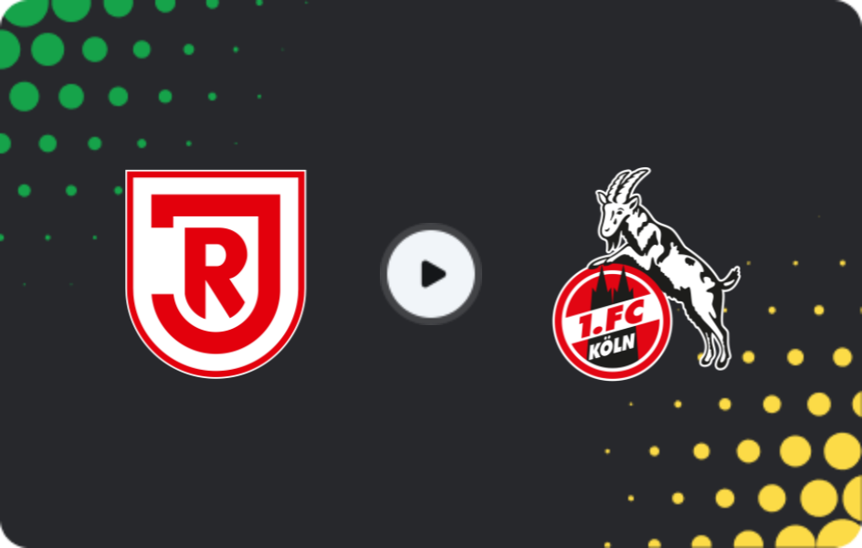Where to watch Jahn Regensburg — 1.FC Köln, DFB Pokal, 17.08.2025