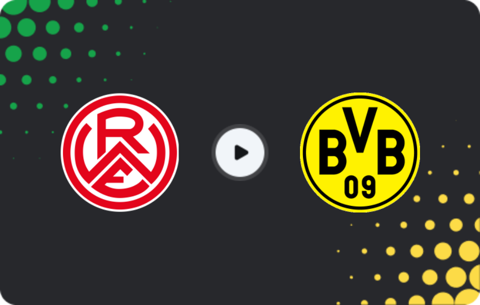 Where to watch Rot-Weiß Essen — Borussia Dortmund, DFB Pokal, 18.08.2025