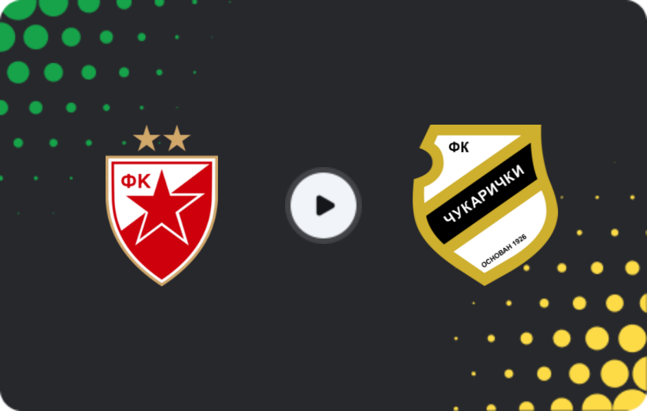 Where to watch Crvena Zvezda — Cukaricki, Super Liga, 04.12.2025